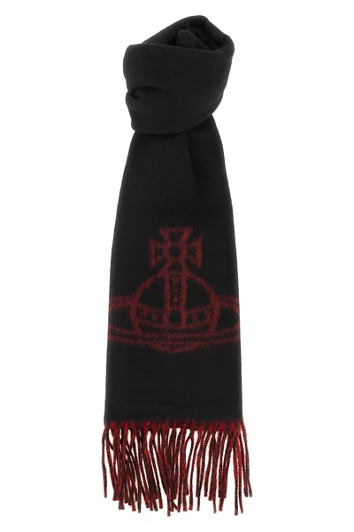 the vivienne westwood scarf in pure wool embodies the rebellious and sophistica