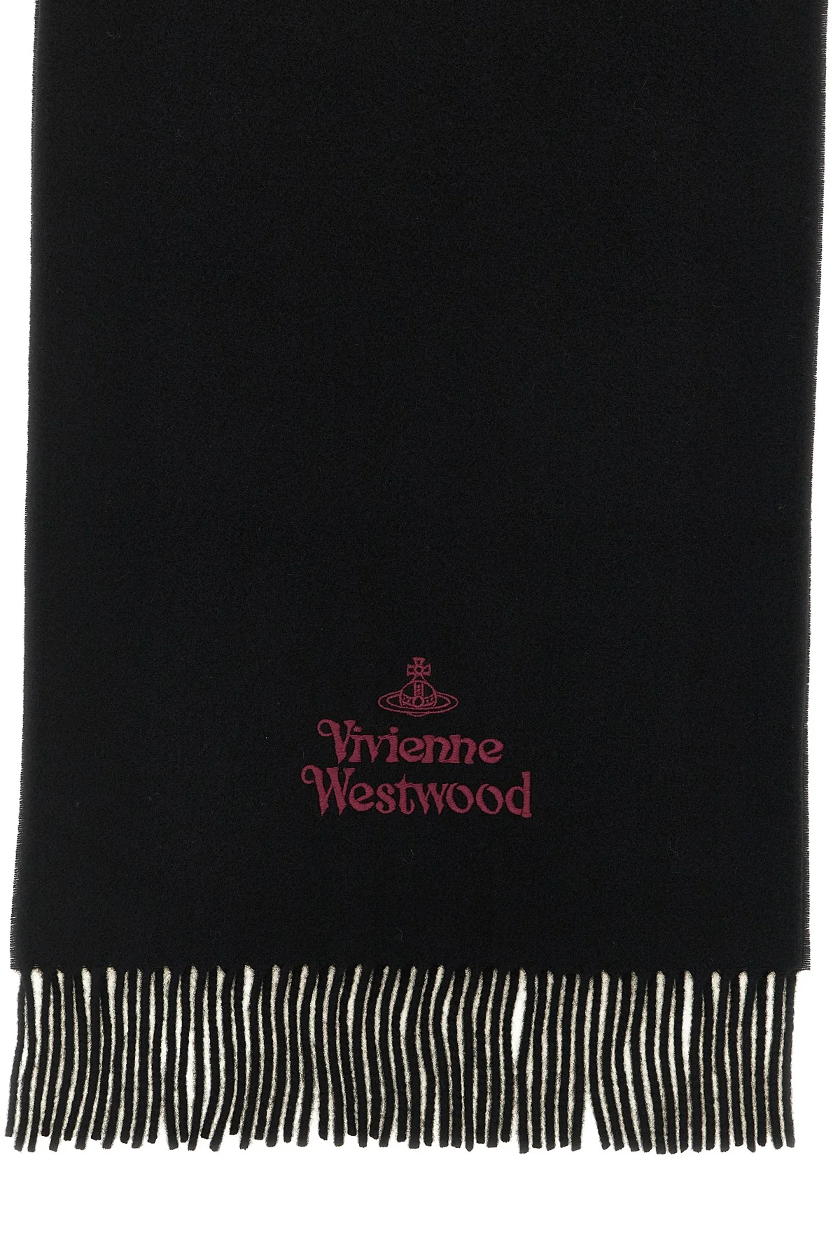 the vivienne westwood pure wool scarf is an essential accessory