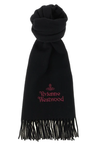 the vivienne westwood pure wool scarf is an essential accessory