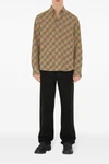 check print cotton shirt
