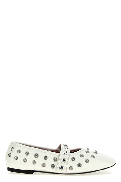 ryder ballet flats in leather-effect fabric