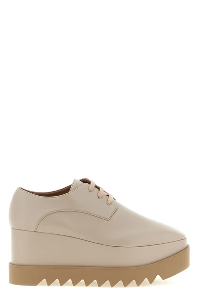 the stella mccartney elyse lace-up shoe stands out for its bold silhouette and