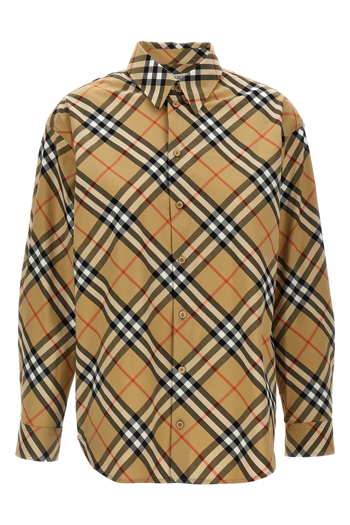 BURBERRY 4 check print cotton shirt