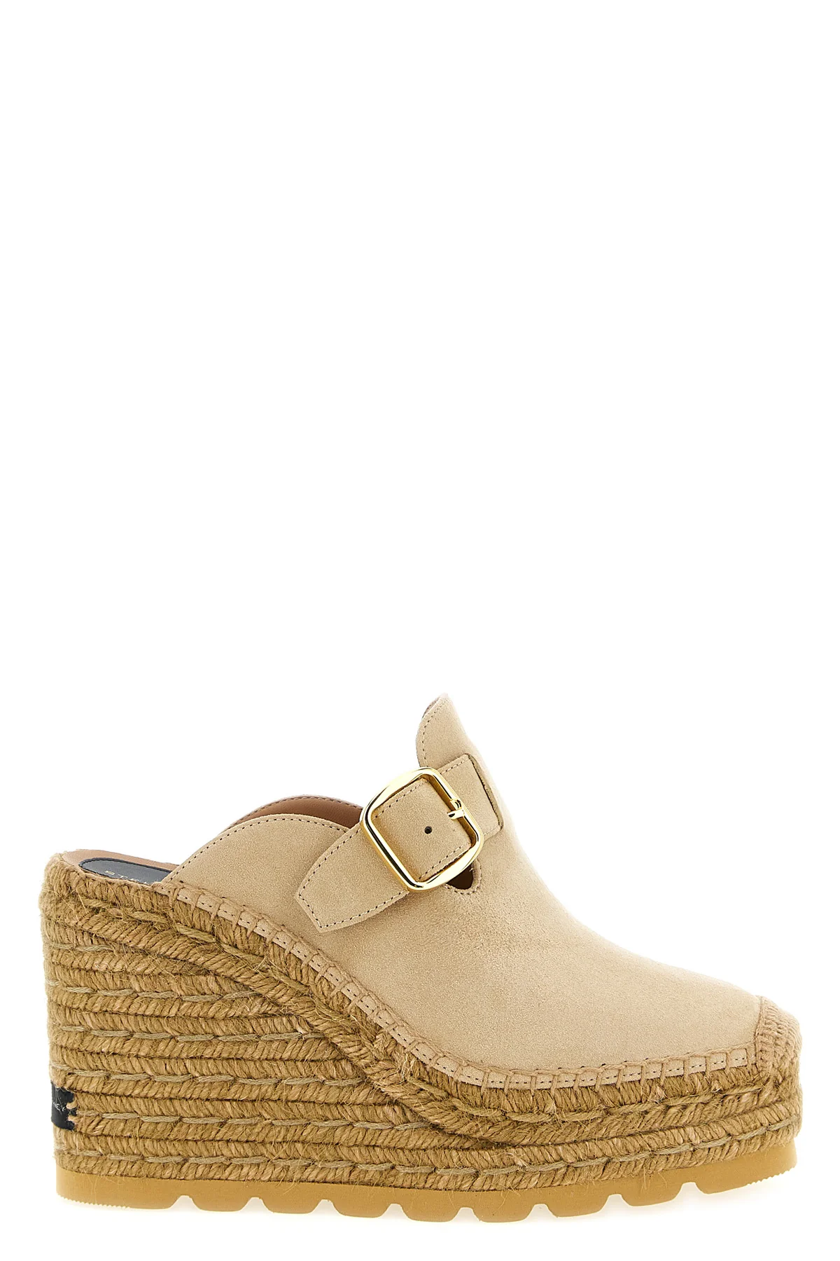 gaia sabots in a vegan alternative to suede