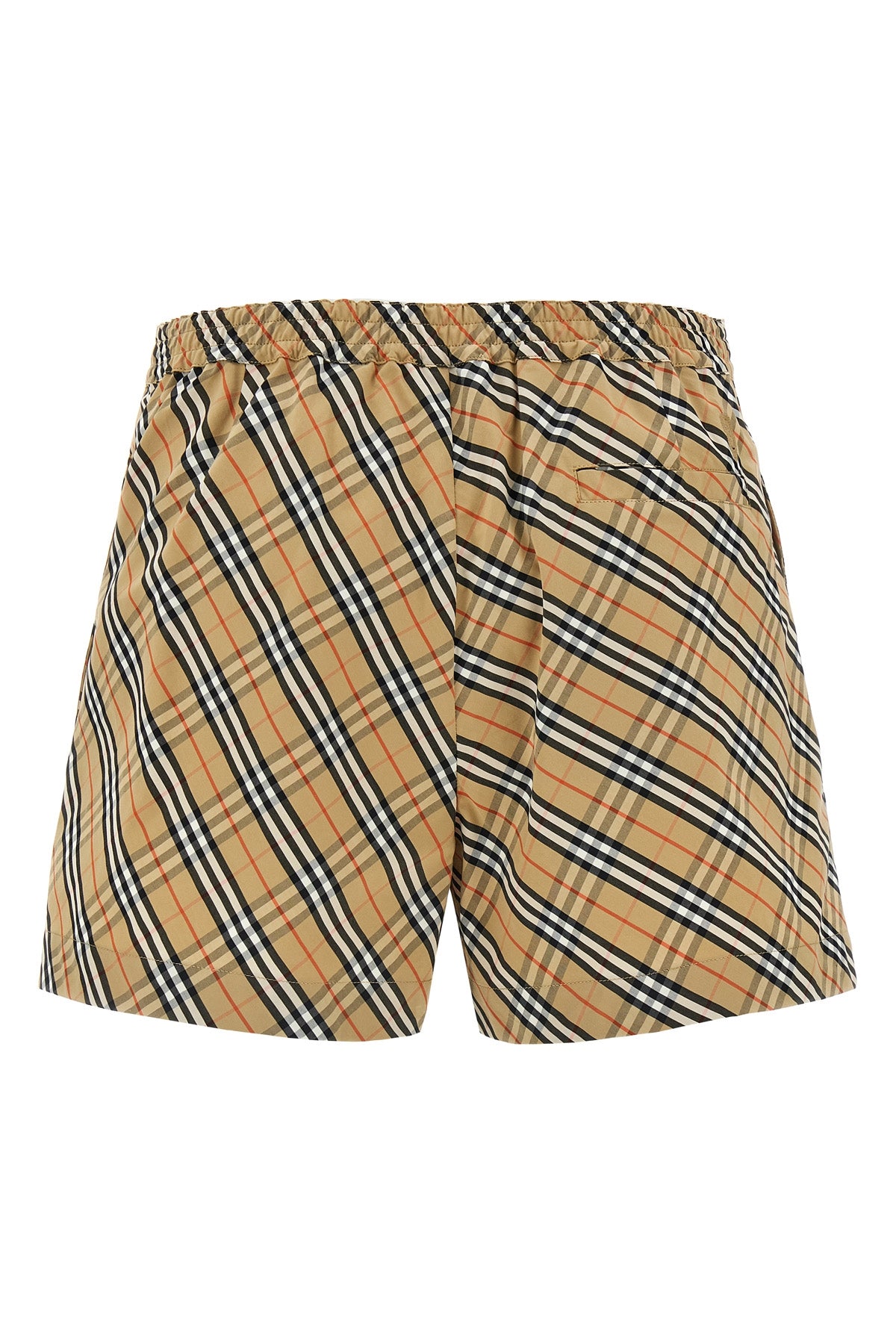 BURBERRY 4 check print cotton shorts