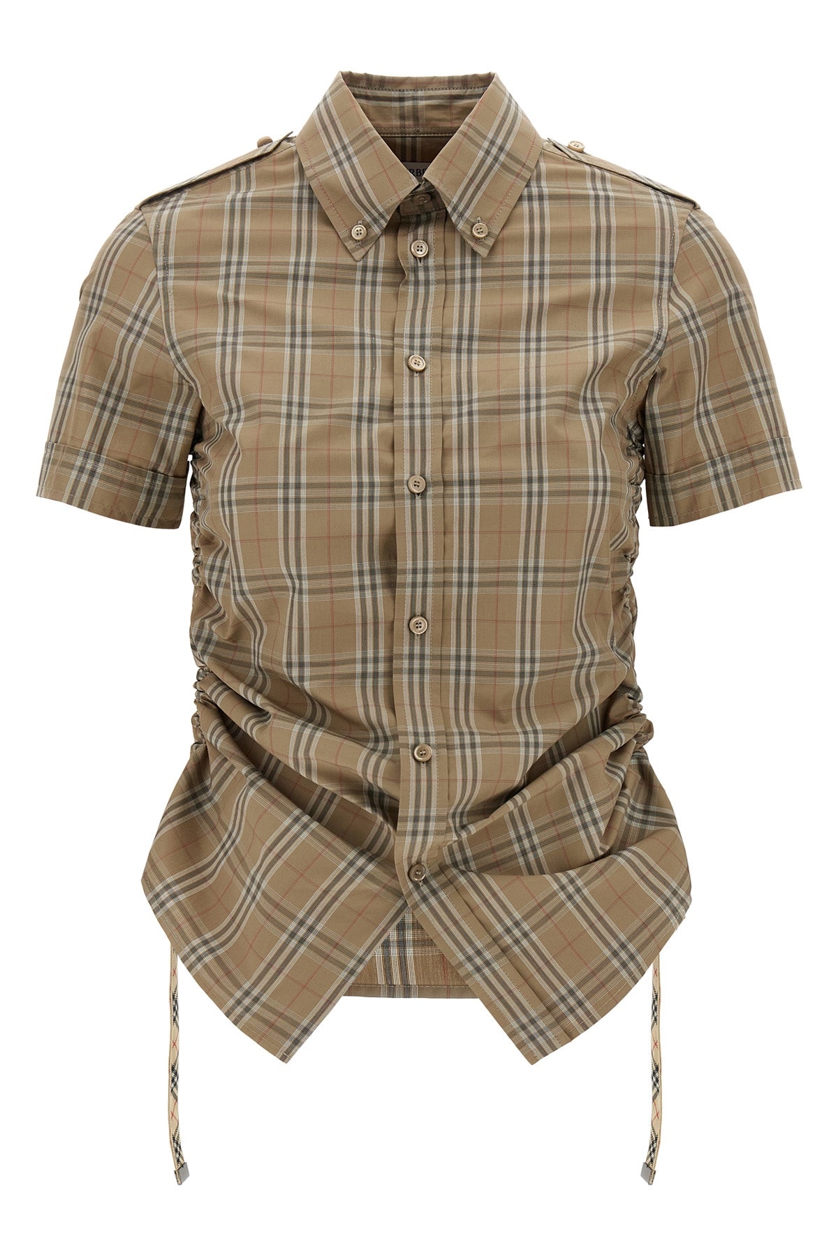 BURBERRY 4 check-print cotton shirt