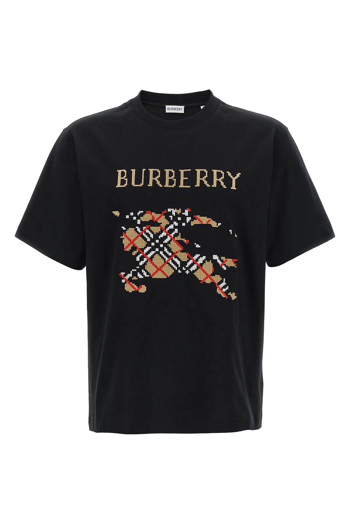 BURBERRY M burberry check cotton jersey t-shirt