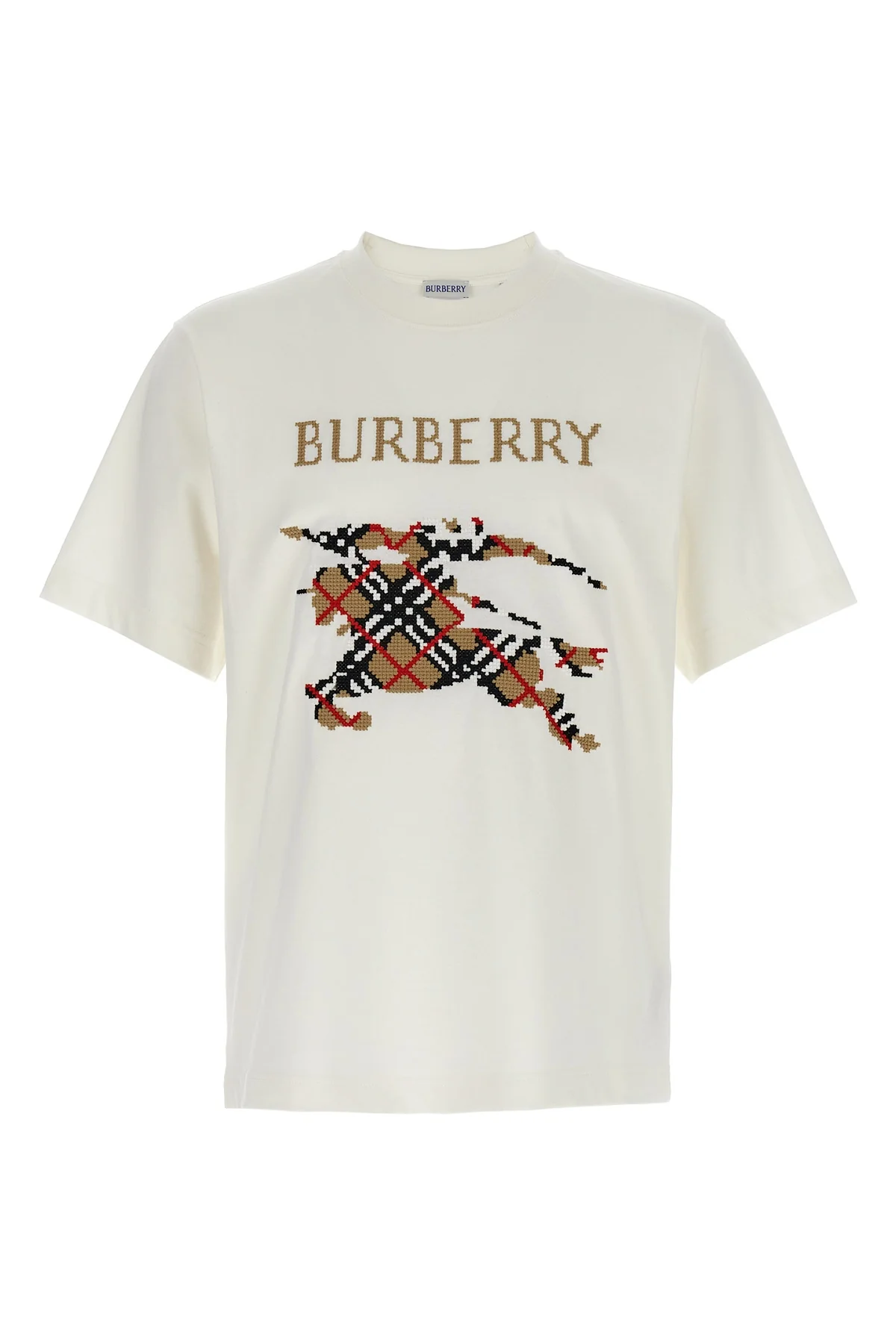 BURBERRY L burberry check cotton jersey t-shirt