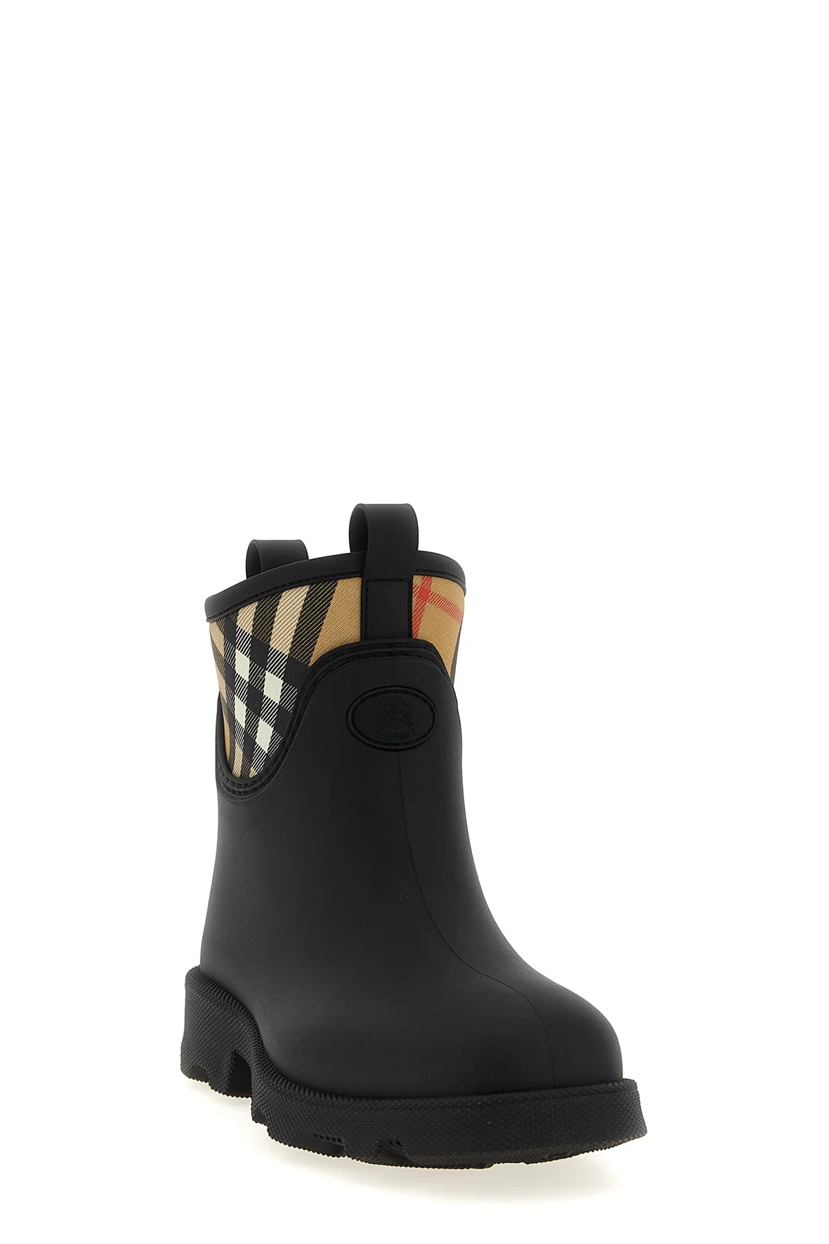 marsh stamp ankle boots in rubber and nylon blend woven