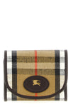 burberry check jacquard highlands cotton and linen blend wallet