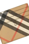 burberry check print fabric sandon cardholder