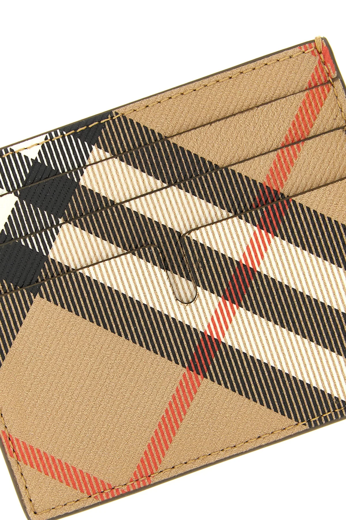 burberry check print fabric sandon cardholder