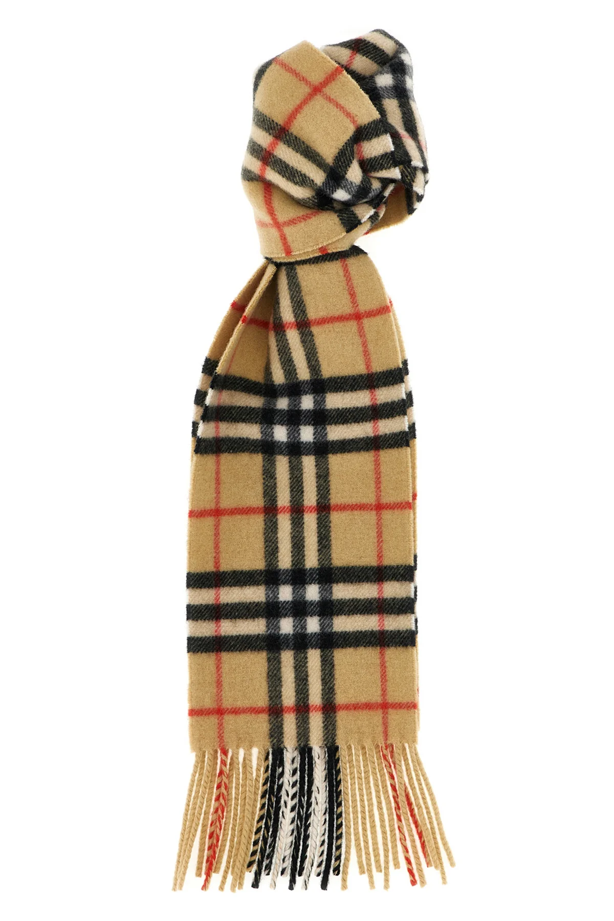 all over check print cashmere scarf