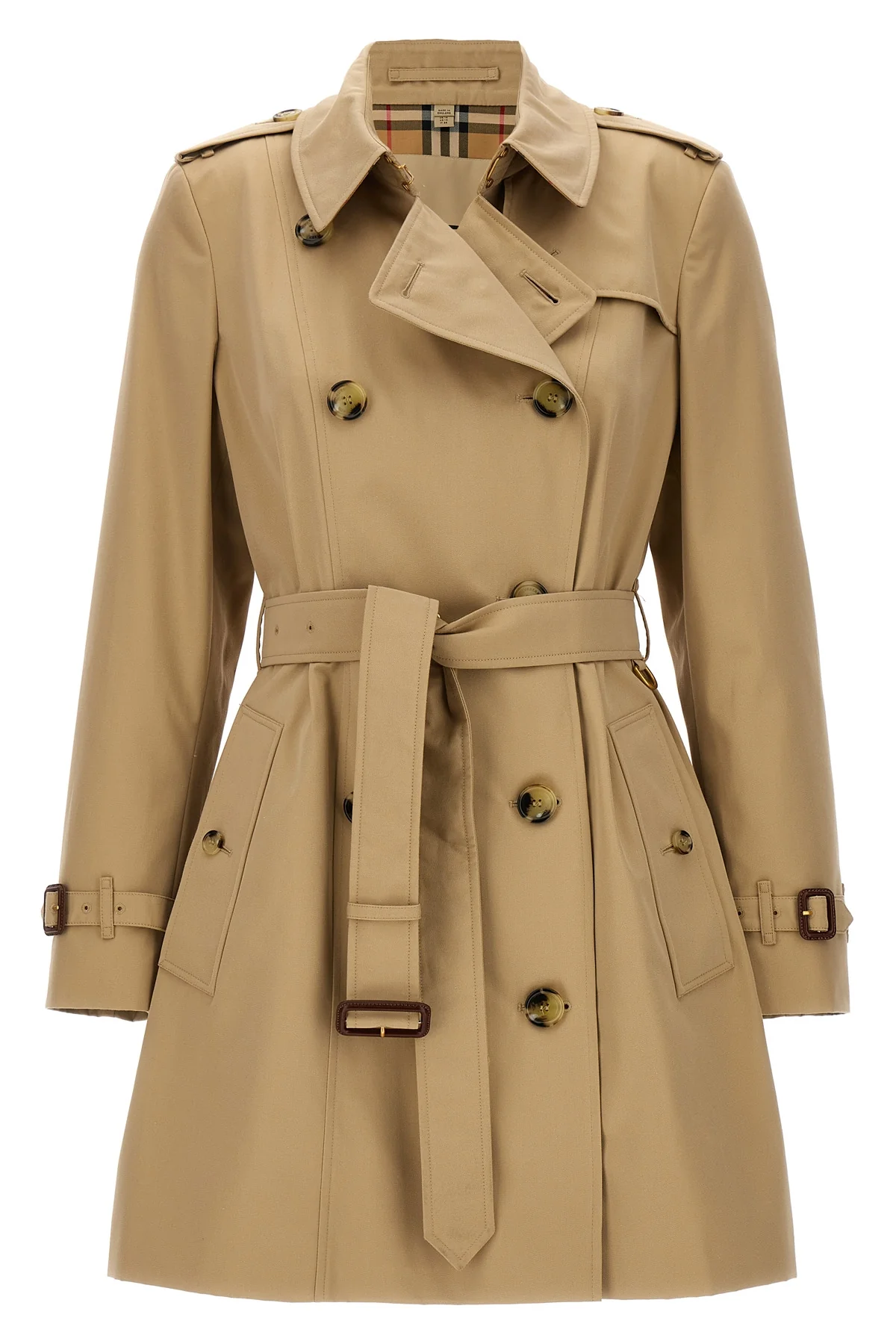 BURBERRY 4 double-breasted chelsea medium cotton trench coat