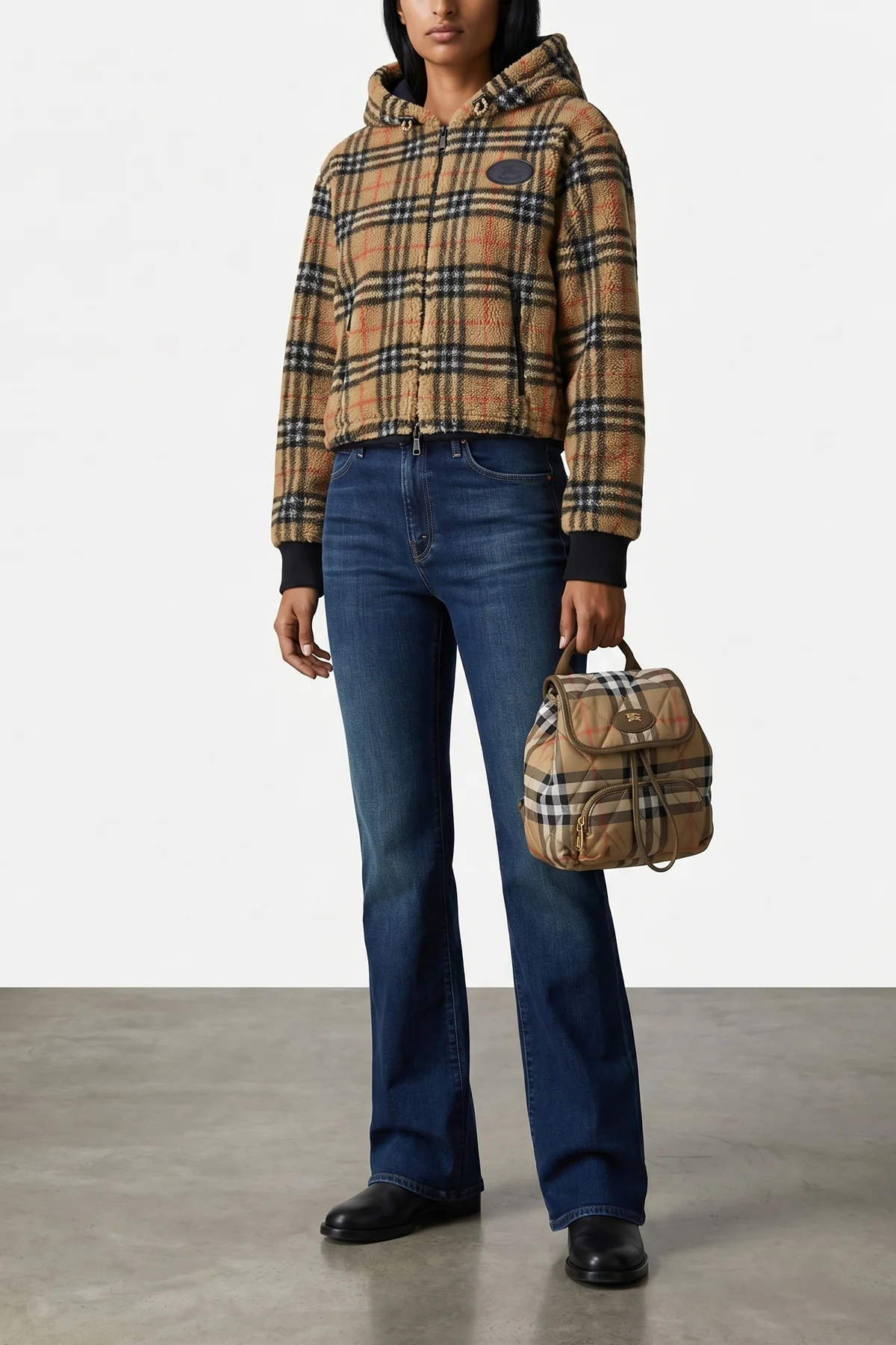 horseshoe mini? quilted nylon backpack woven