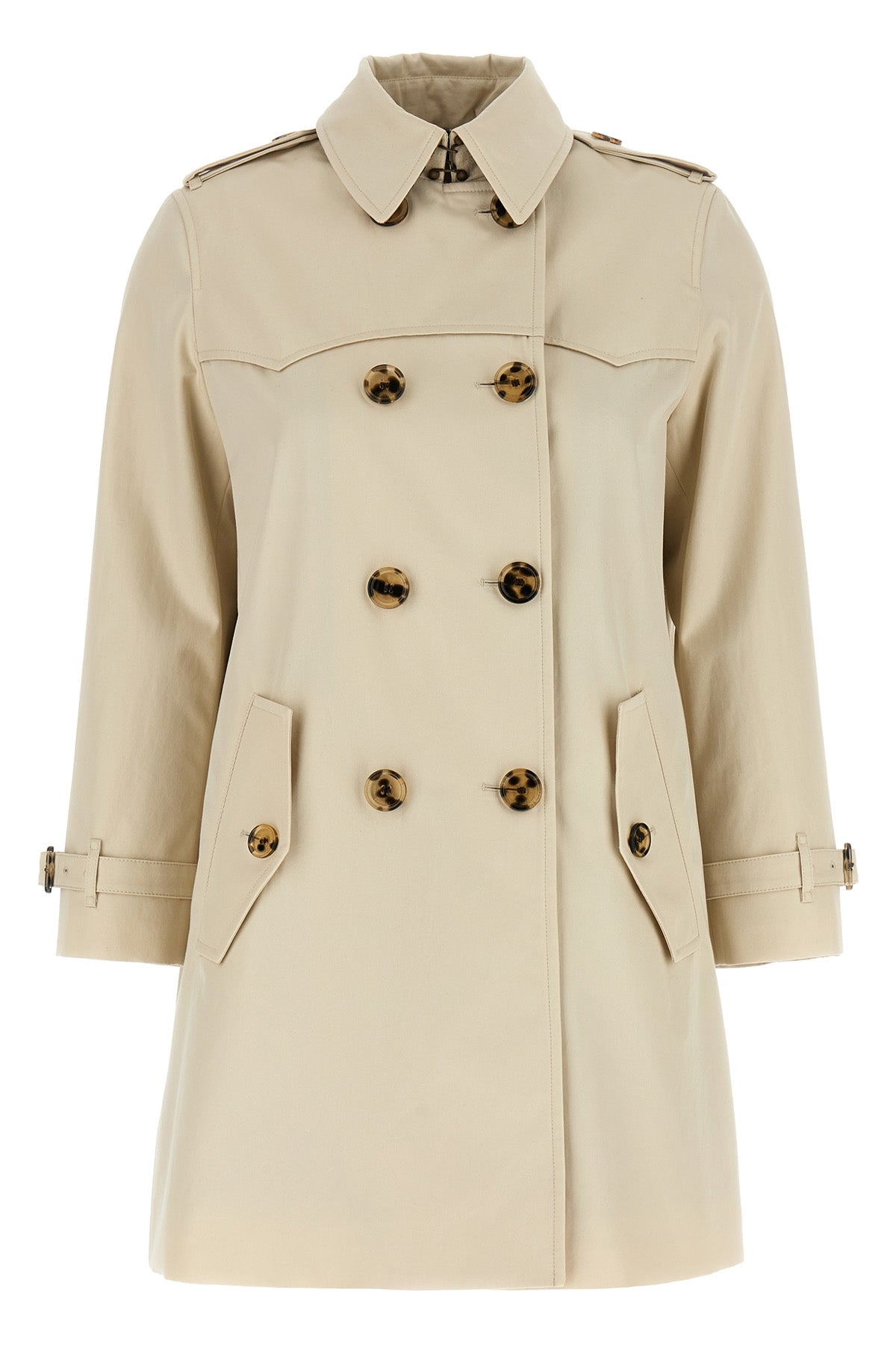BURBERRY 6 summerside short trench coat in rain-resistant cotton gabardine