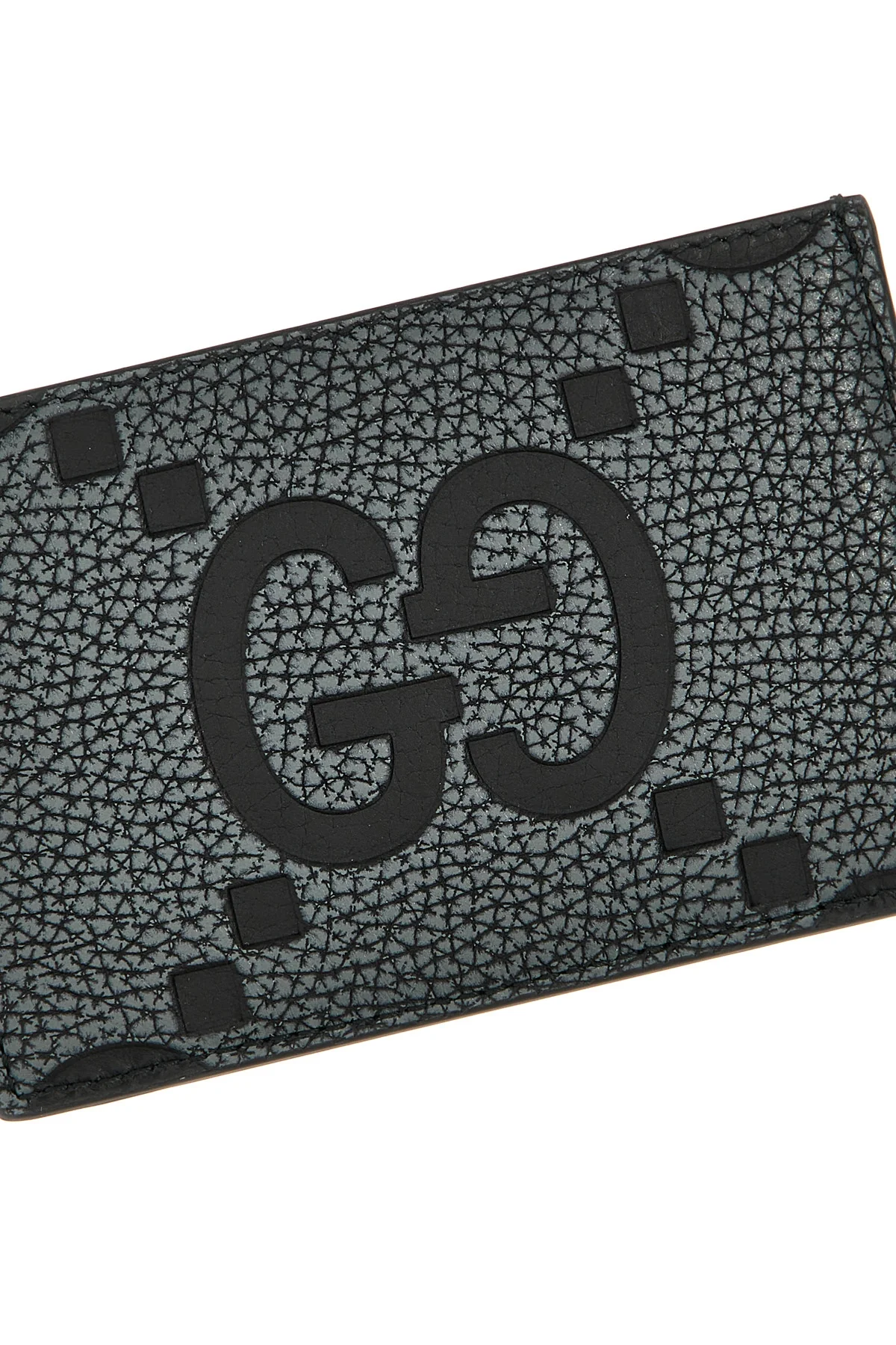 maxi gg hammered leather card holder