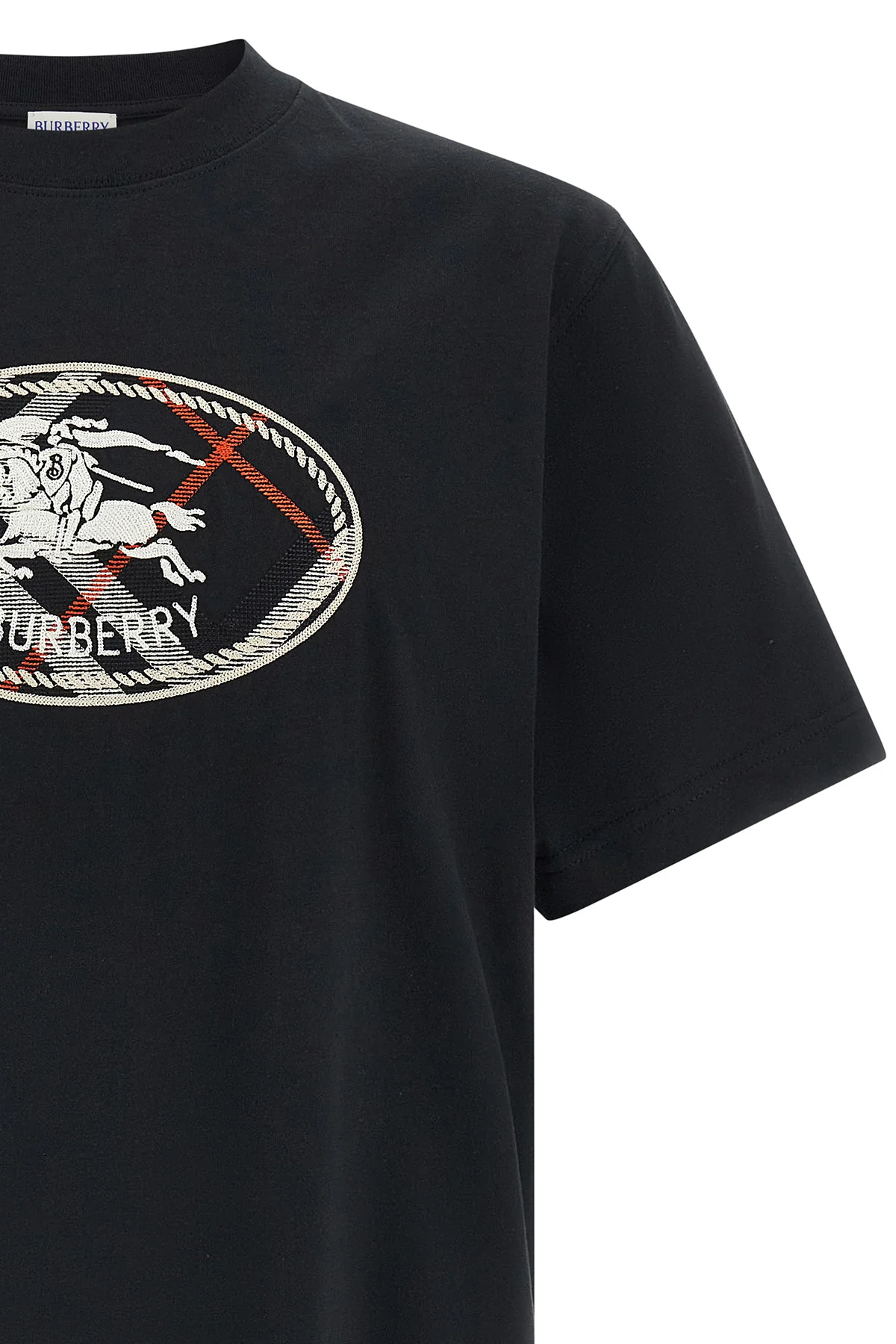 burberry ryan medium black cotton jersey t-shirt