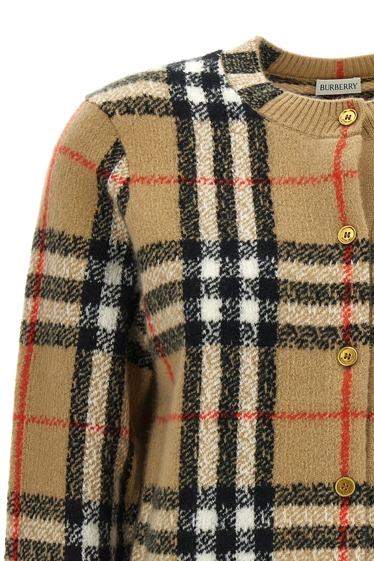the burberry clara cardigan defines the codes of luxury knitwear through impec