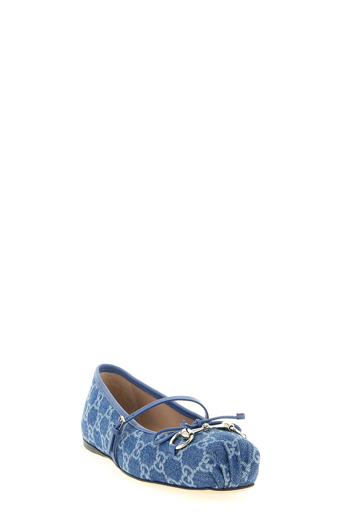 GUCCI 36 gucci gg denim ballet flats