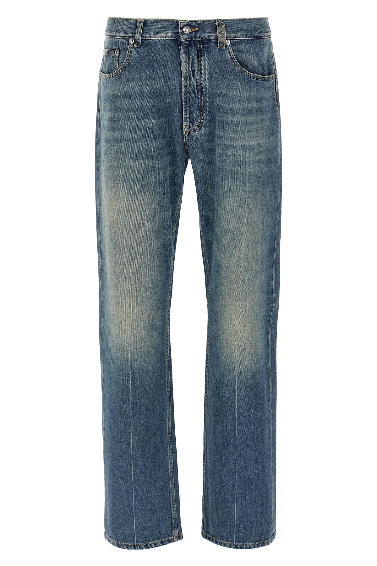 ALEXANDER MCQUEEN 48 stonewashed cotton denim jeans