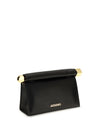 rond carré leather shoulder bag