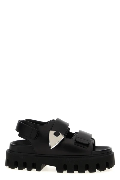 parachute leather sandals