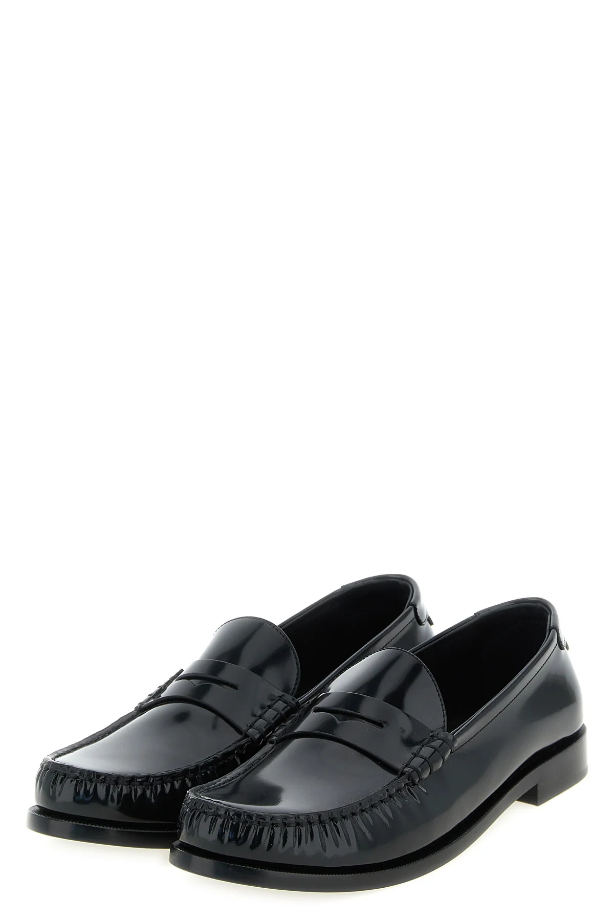 SAINT LAURENT 40 le loafer loafers in shiny leather