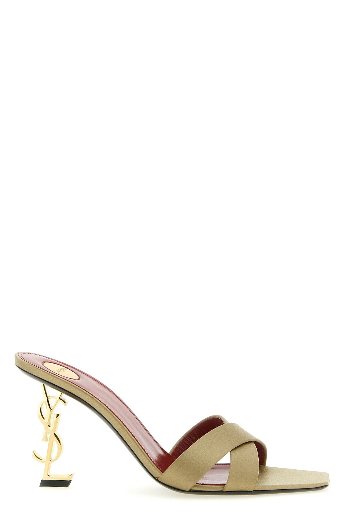 SAINT LAURENT 39 opyum mules in satin crêpe