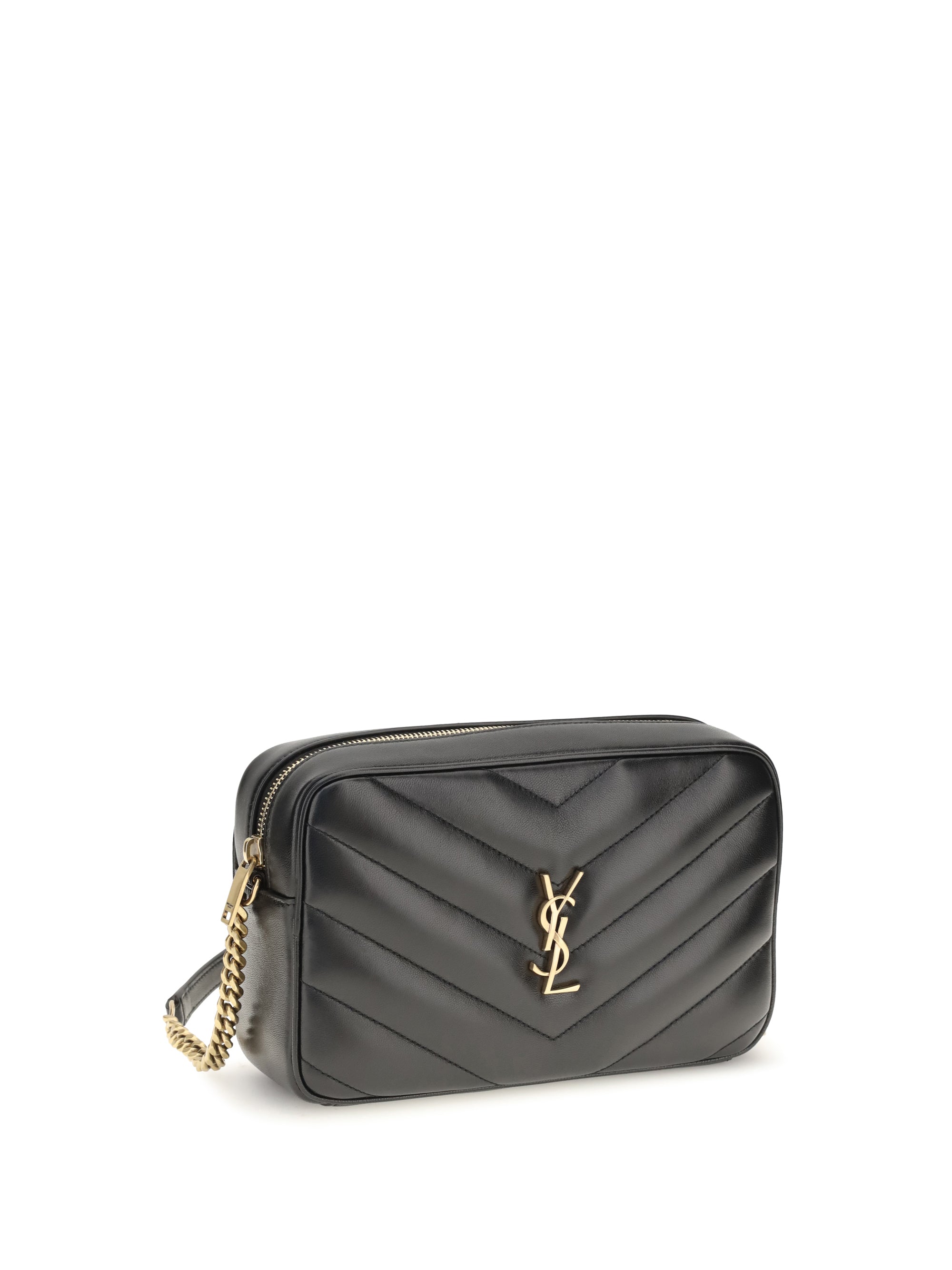 SAINT LAURENT OS loulou matelassé leather crossbody bag
