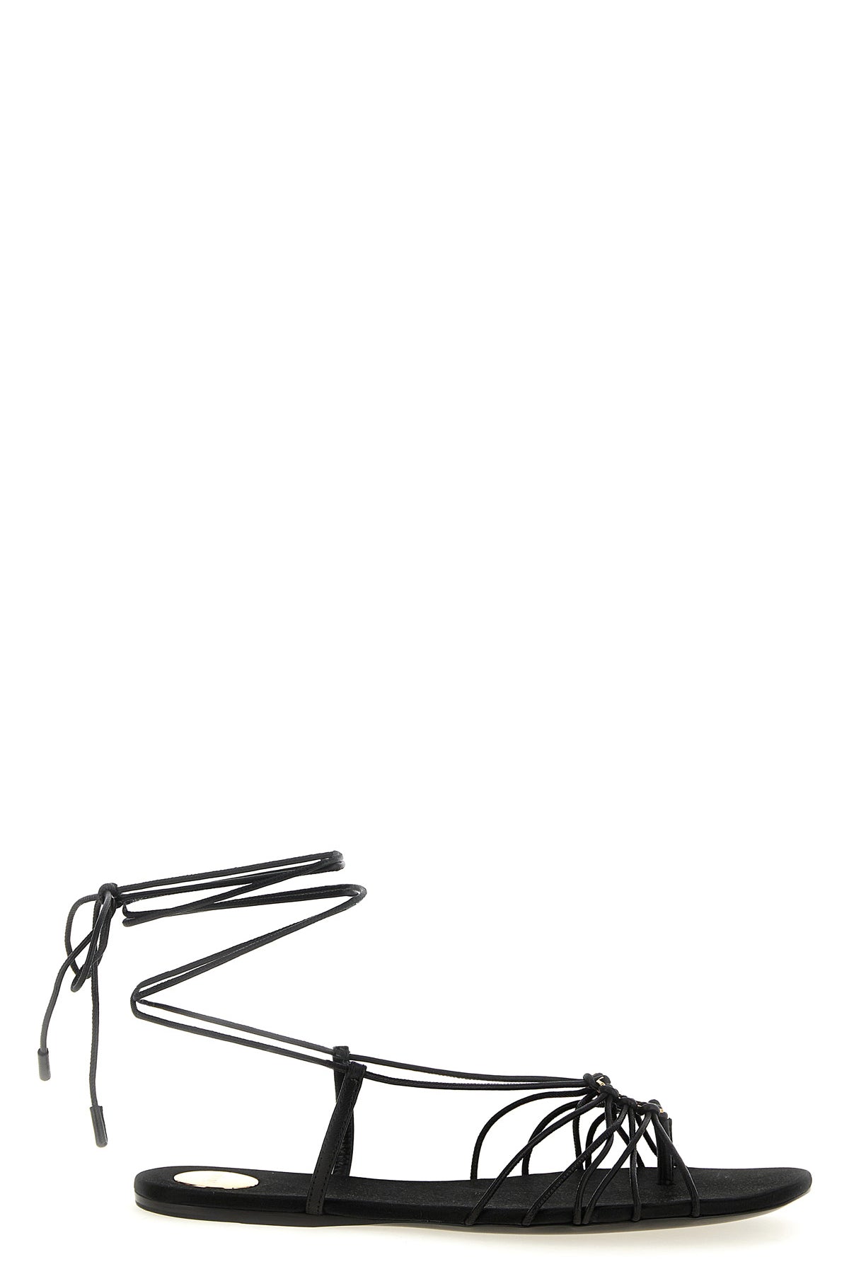 SAINT LAURENT 36 babylone leather sandals