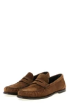 laurent suede loafers