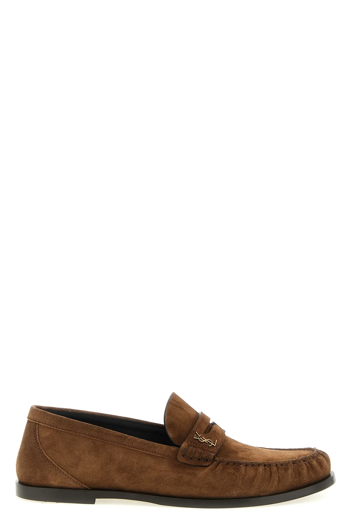 SAINT LAURENT 41 laurent suede loafers
