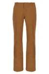 garment-dyed pants in cotton yarns