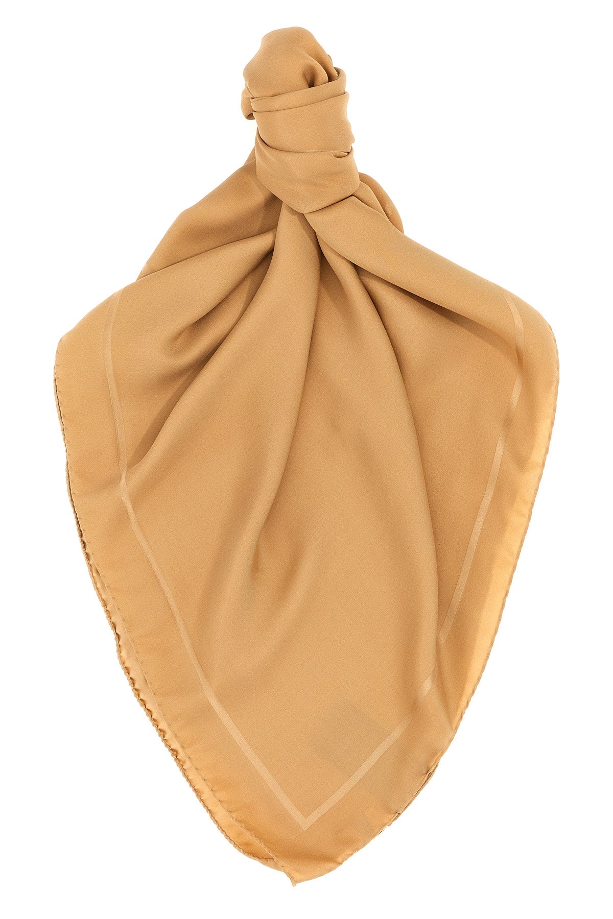 SAINT LAURENT OS semi-transparent silk charmeuse scarf