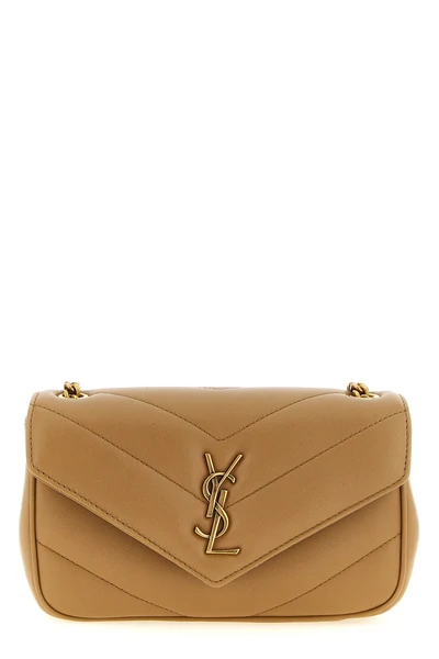 loulou mini crossbody bag in chevron quilted lamb leather