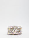 multi crystal embellished clutch bag