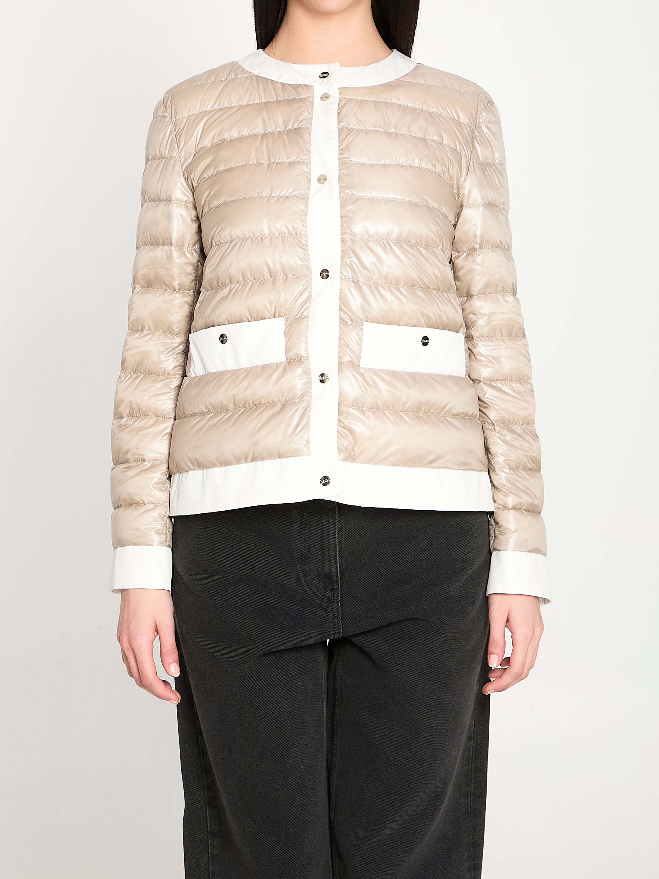HERNO 40 short padded down jacket