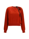 crewneck sweater with cut-out detail