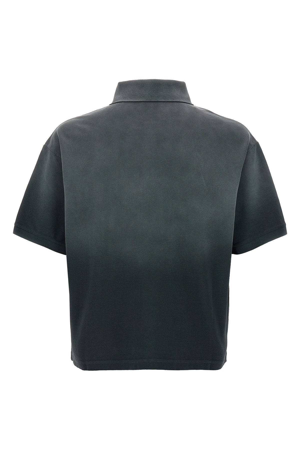 MCQUEEN M gradient-effect cotton piqué polo shirt