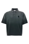 gradient-effect cotton piqué polo shirt