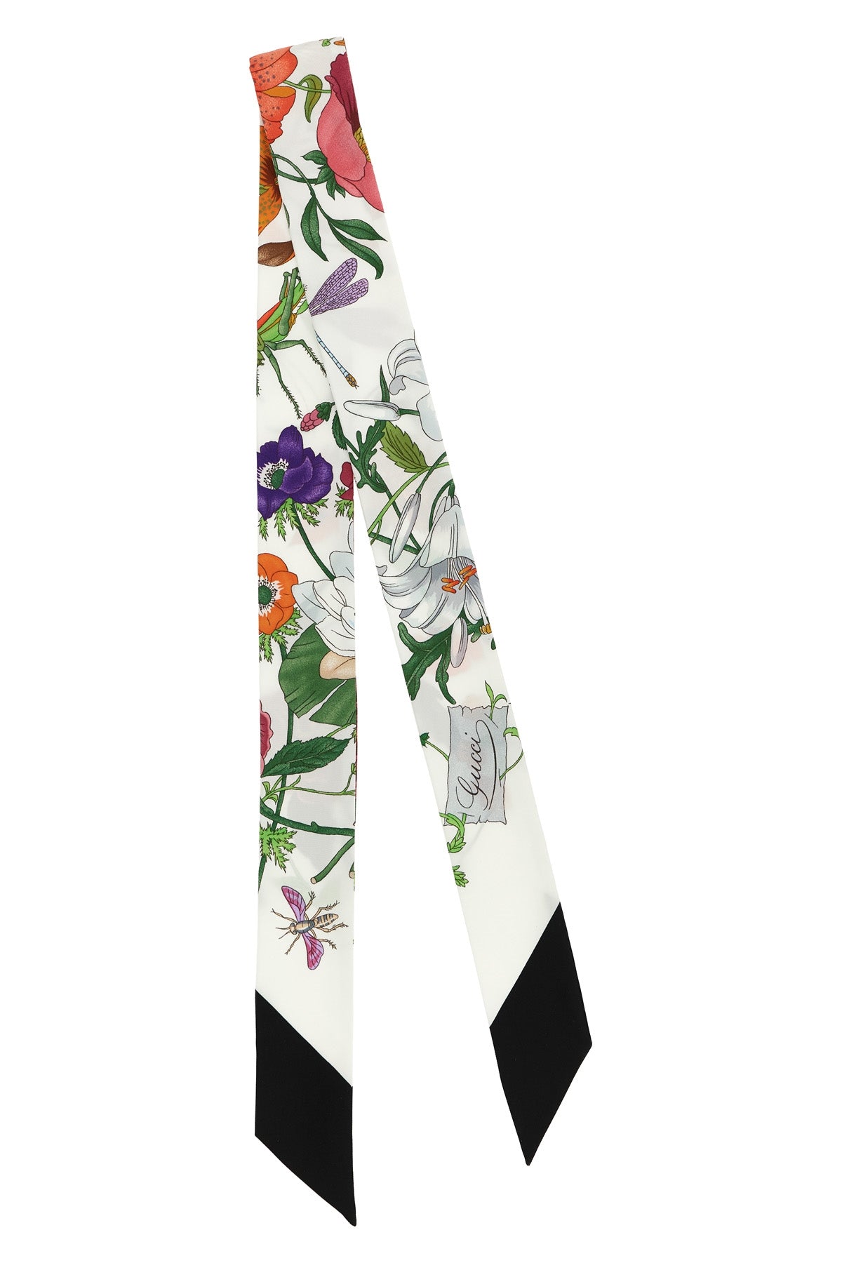 GUCCI OS gucci flora print silk twill scarf