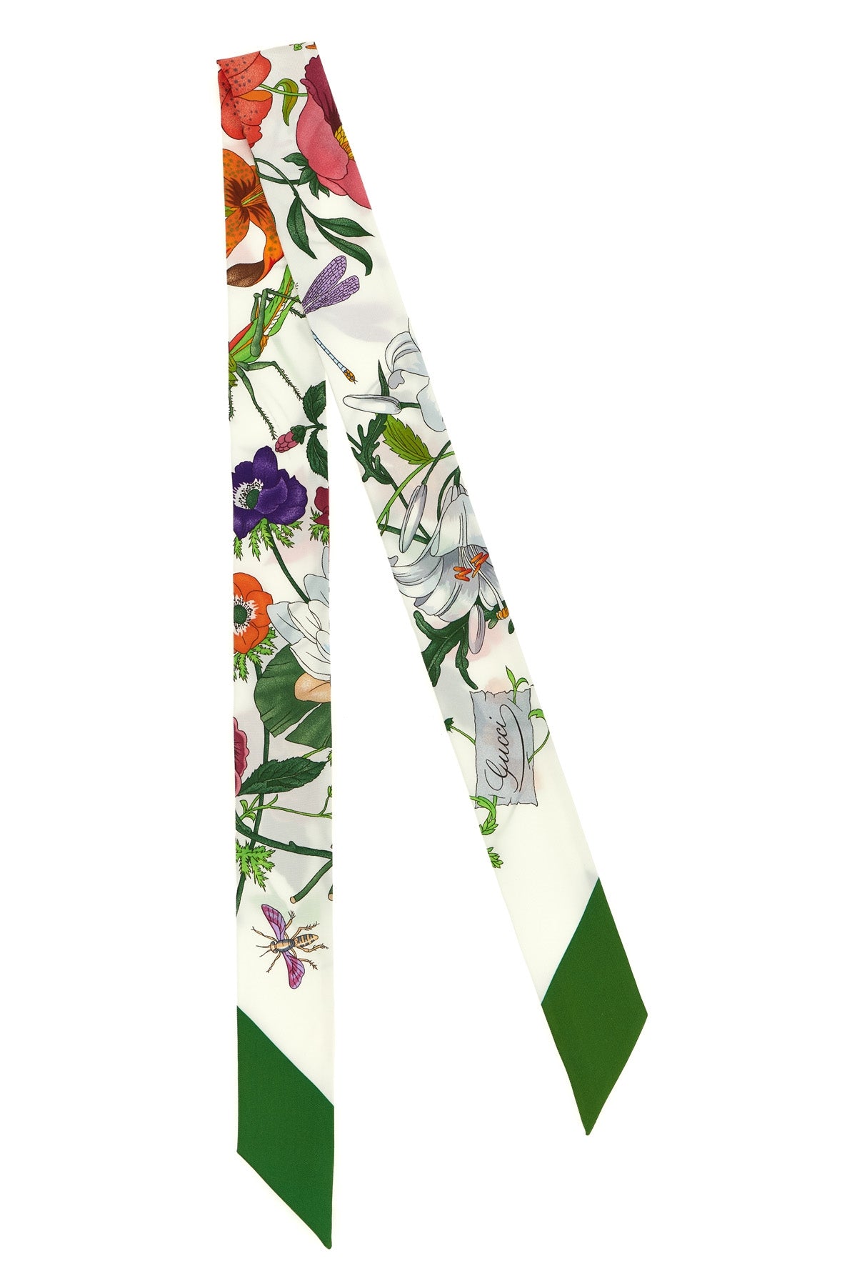 GUCCI OS gucci flora print silk twill scarf