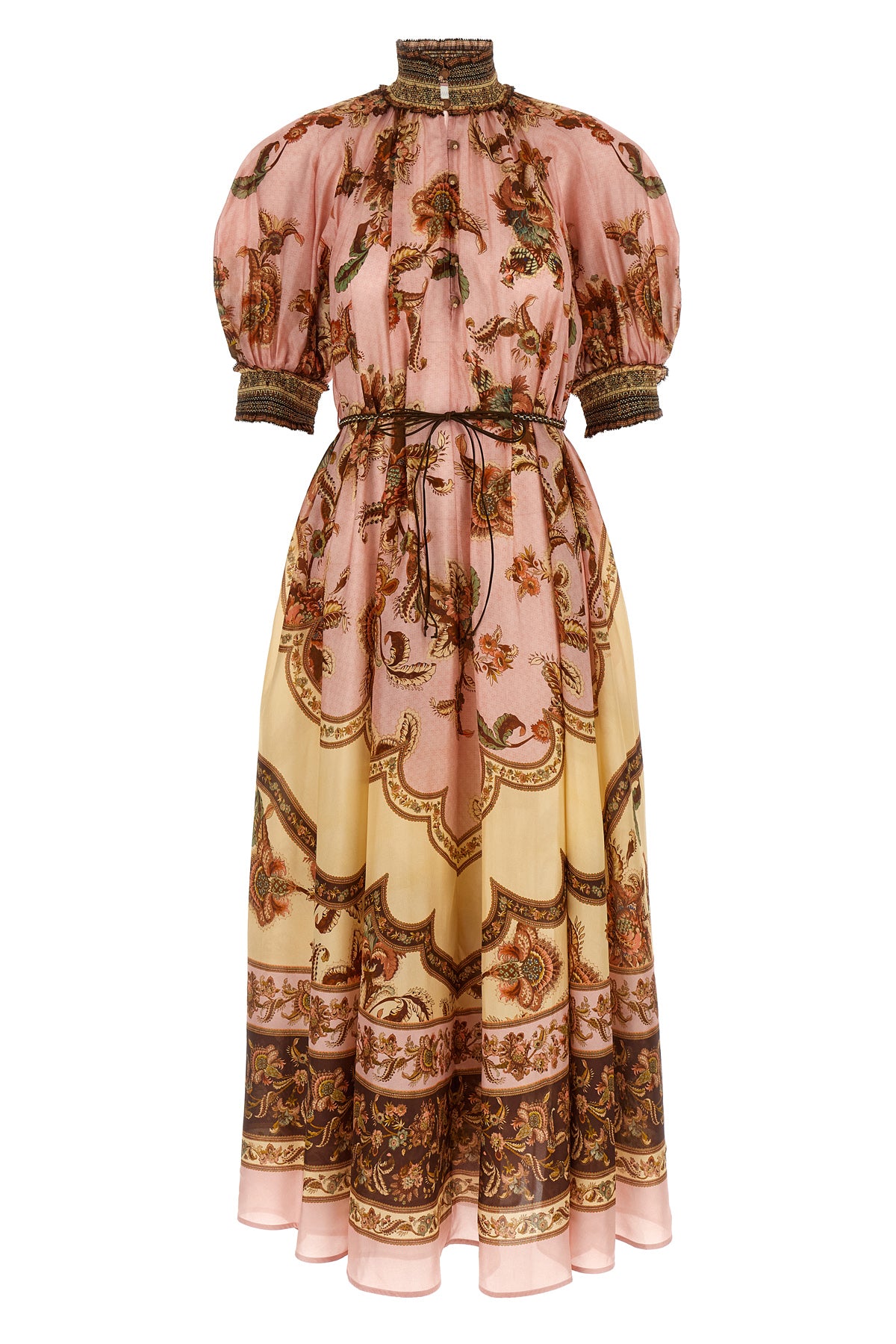 ZIMMERMANN 0 aster long jacobean patterned silk dress