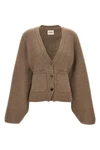 scarlet cashmere cardigan