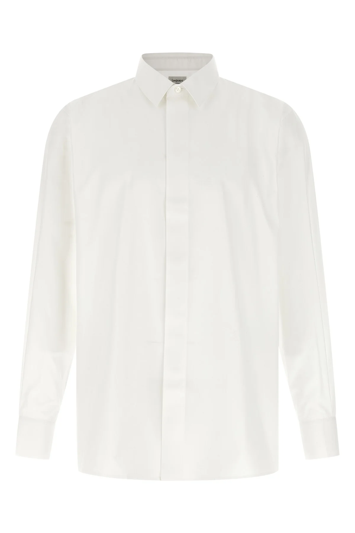 SAINT LAURENT 41 cm cotton poplin shirt