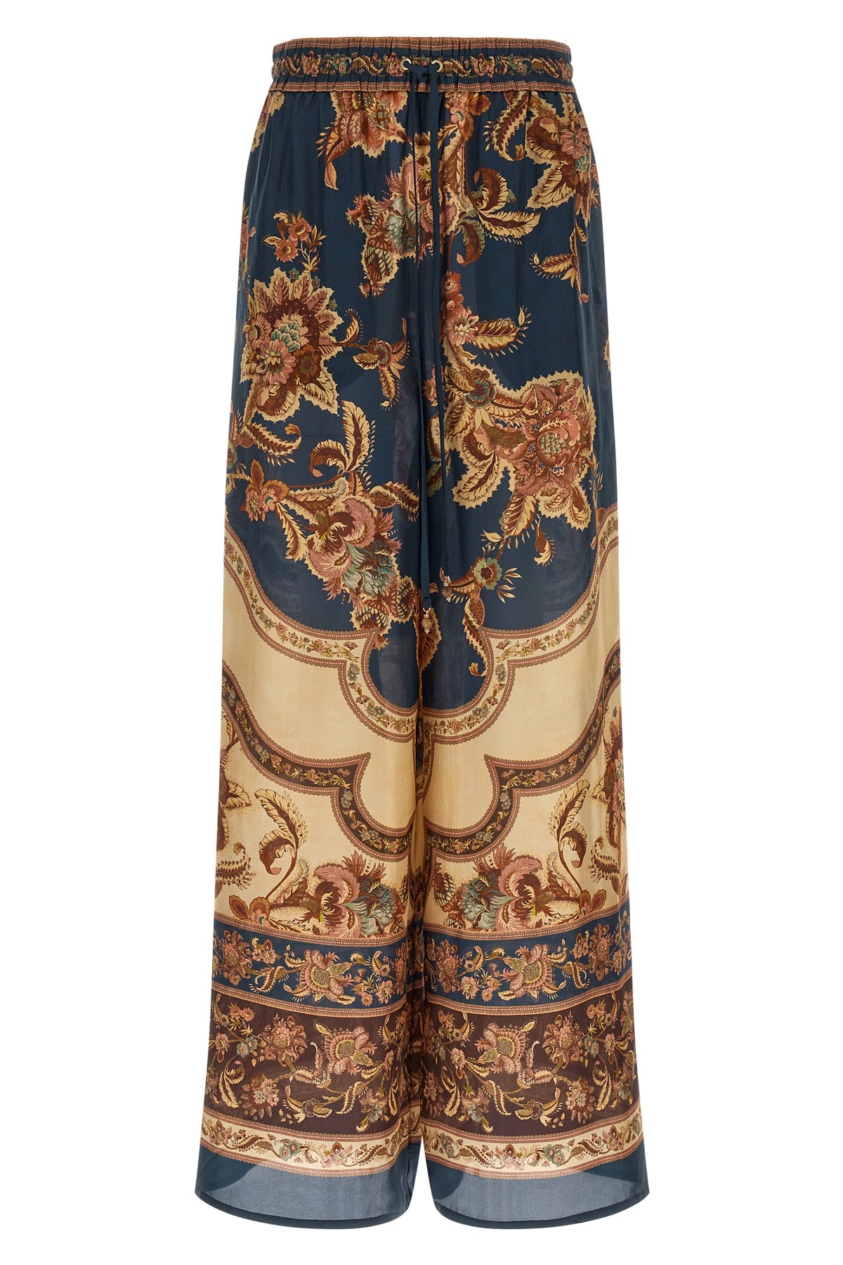 ZIMMERMANN 0 aster jacobean patterned silk habotai pants