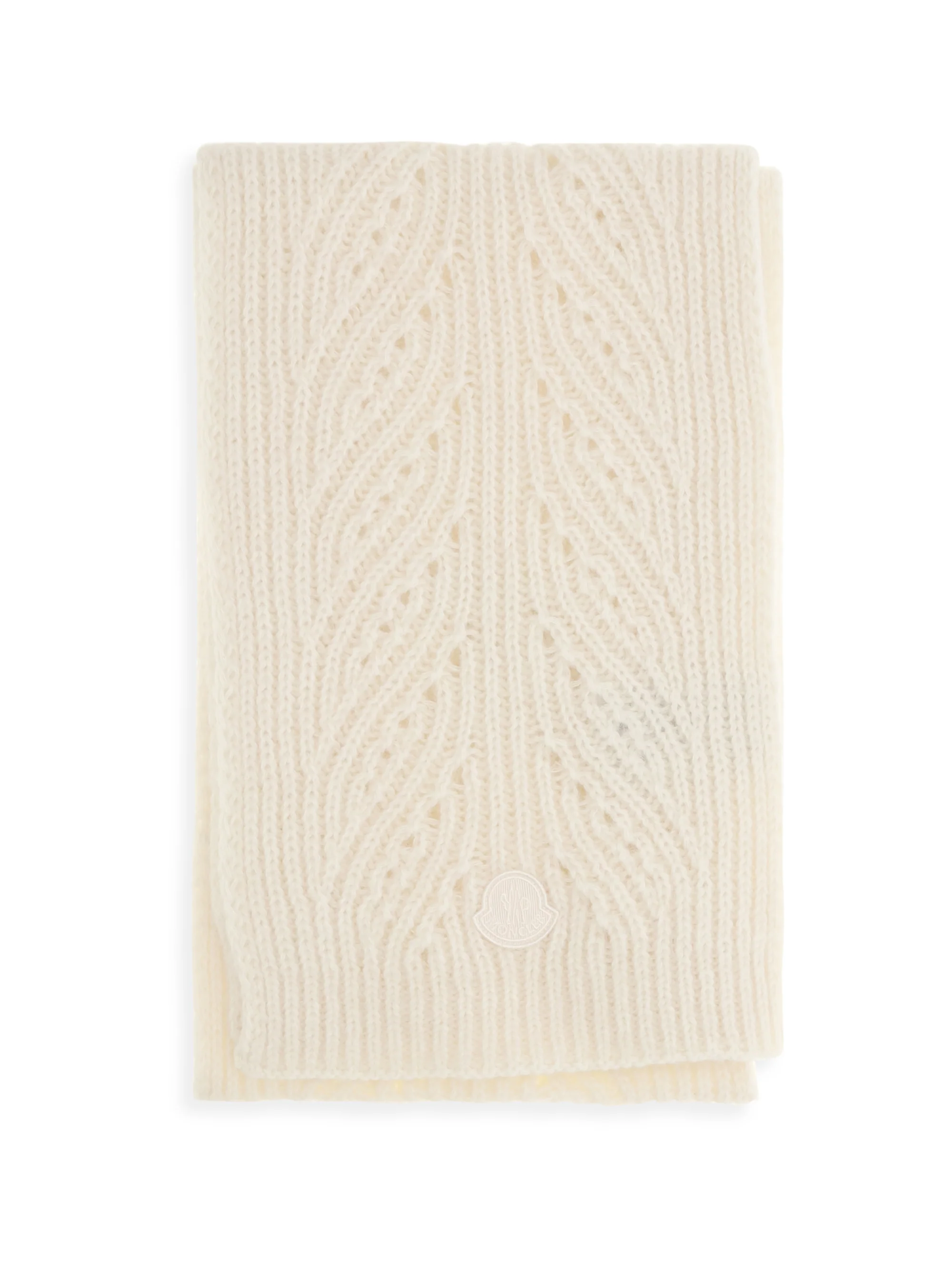 tricot alpaca and cashmere-blend scarf