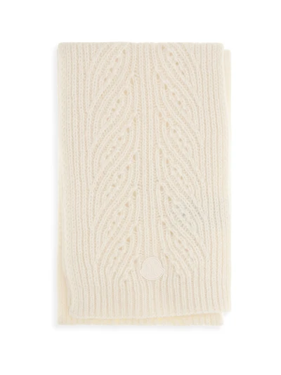 tricot alpaca and cashmere-blend scarf