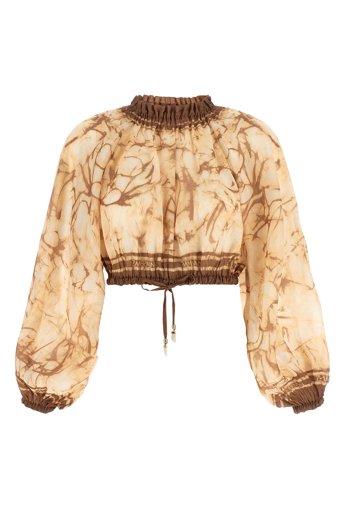 ZIMMERMANN 0 indra tie dye patterned ramie top